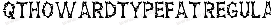 QTHowardTypeFat Regular字体转换